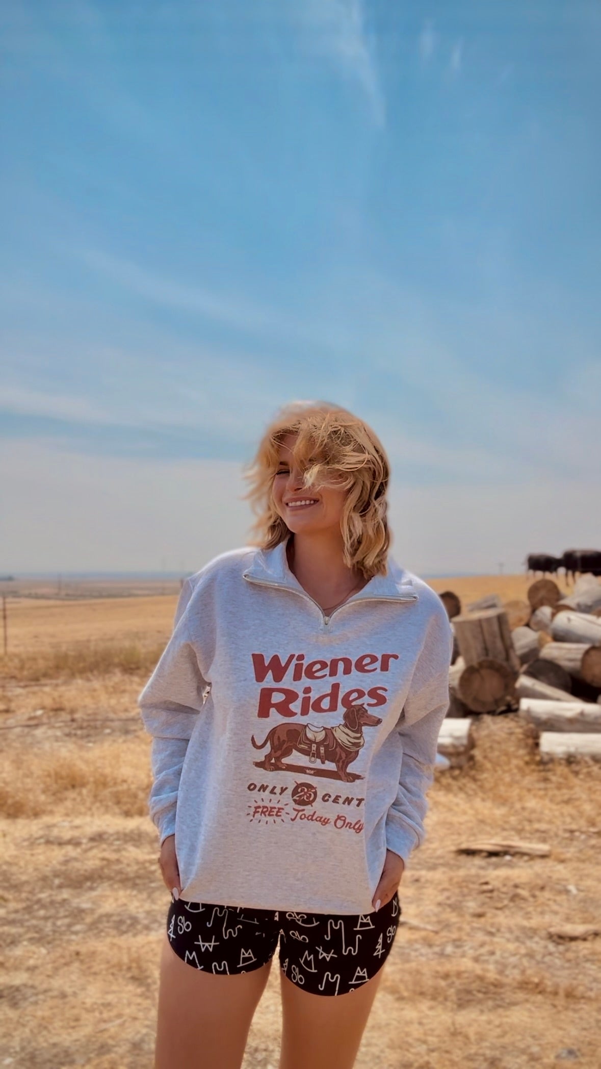 Weiner Rides 1/4 Zip