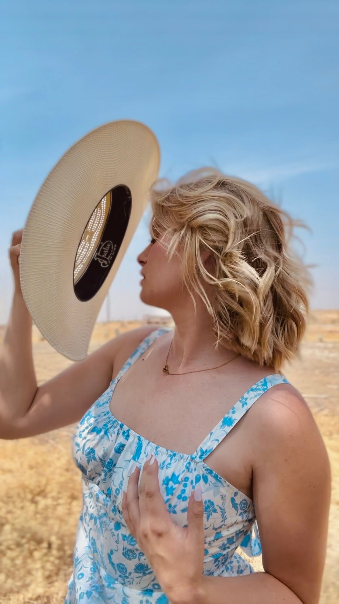 Blue Bell Ruffle Dress