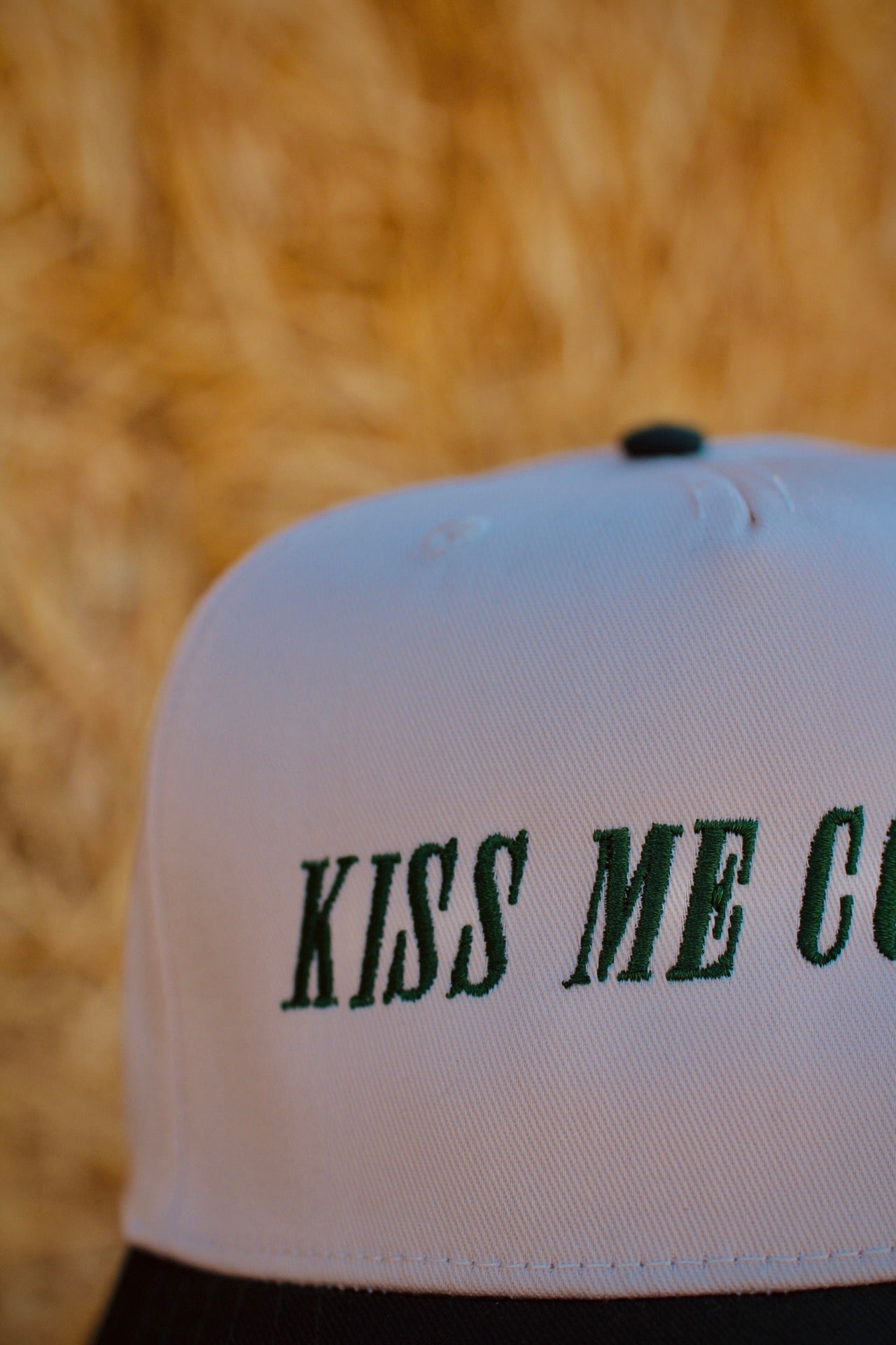 Kiss Me Cowboy Embroidery Hat