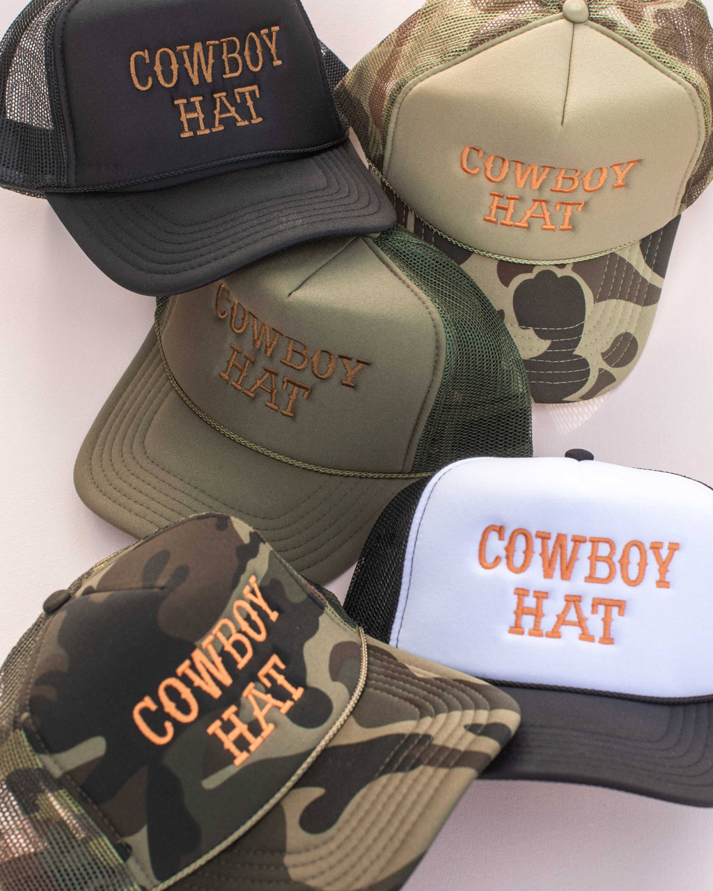 cowboy hat embroidered western trucker hat for women