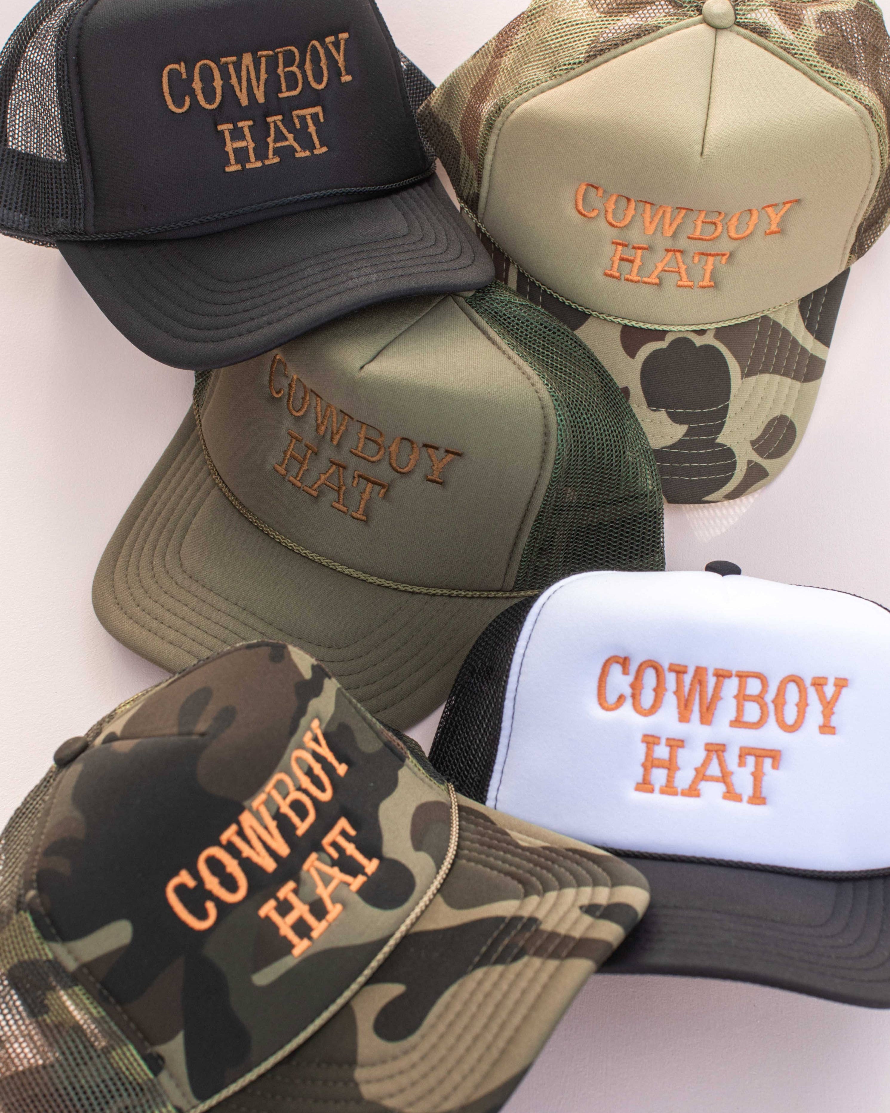 cowboy hat embroidered western trucker hat for women