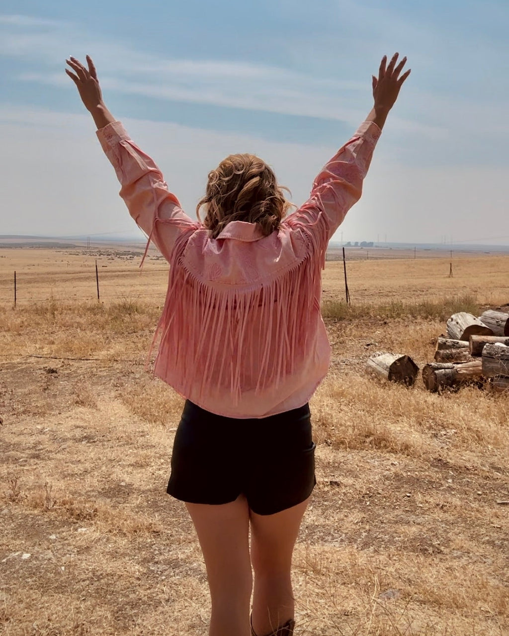 Women’s western fringe top with embroidered details boutique style