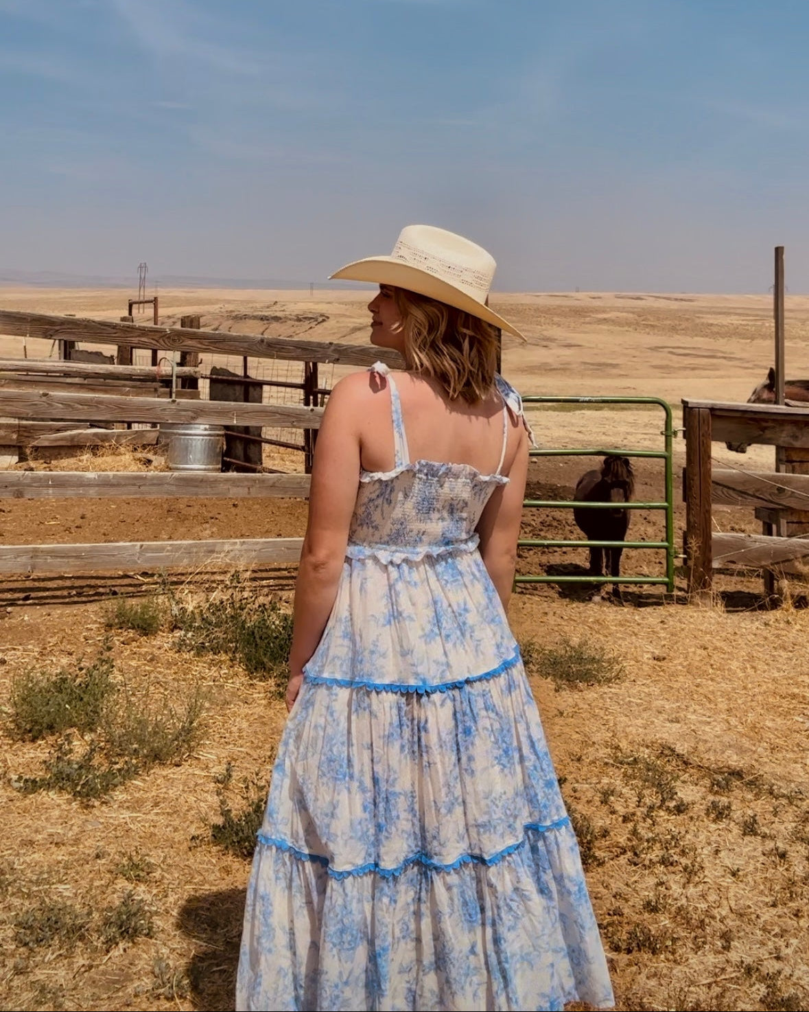 Somewhere on A Beach Midi Dress – The Salty Saddle Boutique